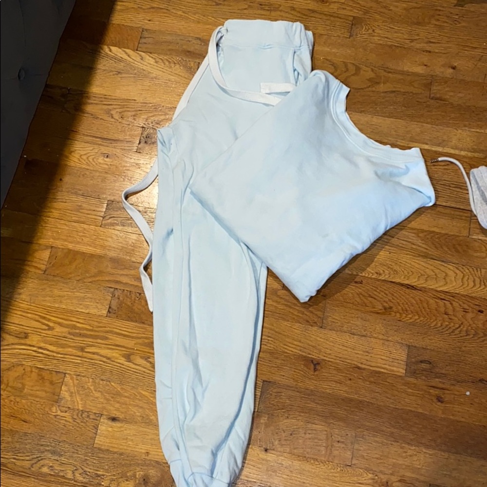 Baby Blue sweatsuit!